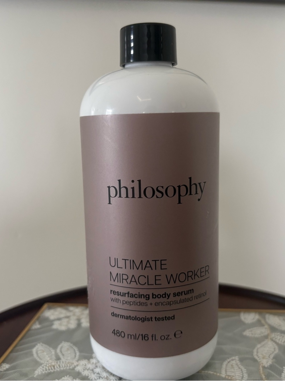 Philosophy Ultimate Miracle Worker Resurfacing Body Serum – JUMBO 16 oz Size